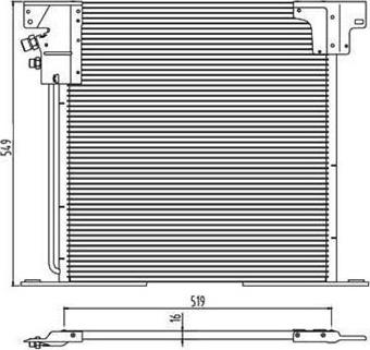 Magneti Marelli 359003220990 - Condenser, air conditioning autospares.lv