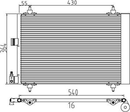 Magneti Marelli 359003220420 - Condenser, air conditioning autospares.lv