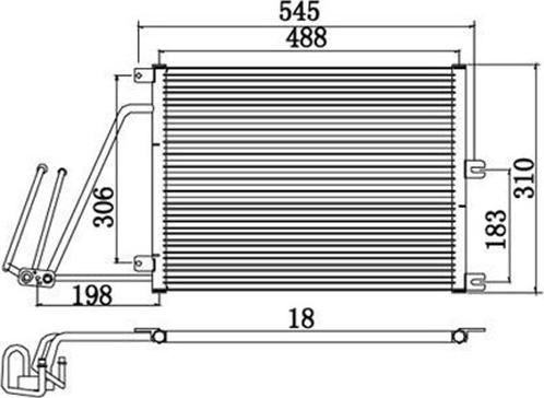 Magneti Marelli 359003221340 - Condenser, air conditioning autospares.lv