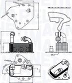 Magneti Marelli 350300000600 - Oil Cooler, engine oil autospares.lv