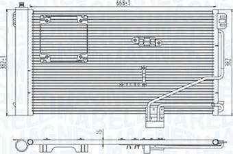 Magneti Marelli 350203946000 - Condenser, air conditioning autospares.lv