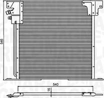 Magneti Marelli 350203903000 - Condenser, air conditioning autospares.lv