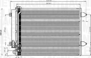 Magneti Marelli 350203919000 - Condenser, air conditioning autospares.lv