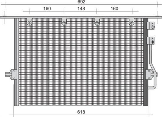 Magneti Marelli 350203494000 - Condenser, air conditioning autospares.lv