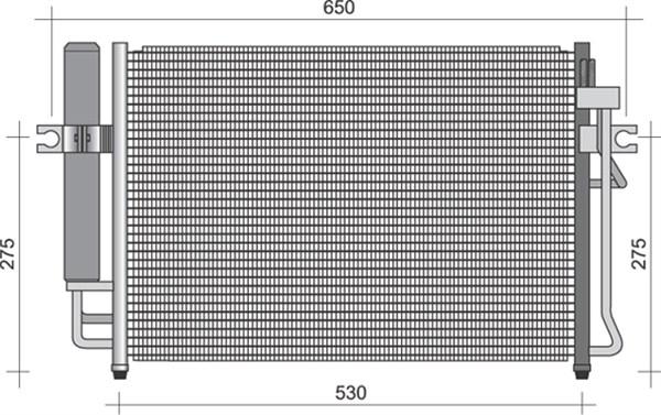 Magneti Marelli 350203473000 - Condenser, air conditioning autospares.lv