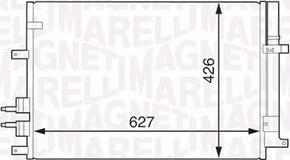 Magneti Marelli 350203616000 - Condenser, air conditioning autospares.lv