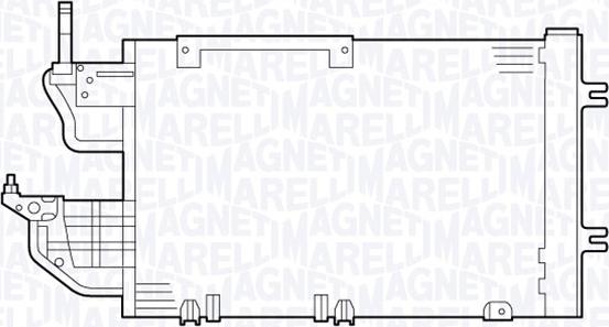 Magneti Marelli 350203635000 - Condenser, air conditioning autospares.lv