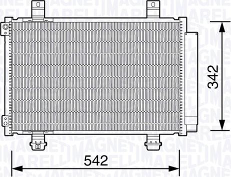 Magneti Marelli 350203673000 - Condenser, air conditioning autospares.lv