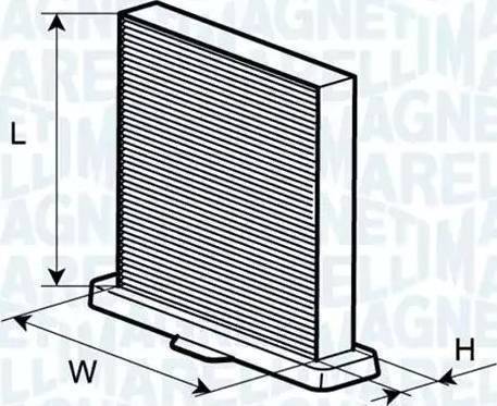 Magneti Marelli 350203062750 - Filter, interior air autospares.lv