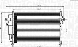 Magneti Marelli 350203846000 - Condenser, air conditioning autospares.lv