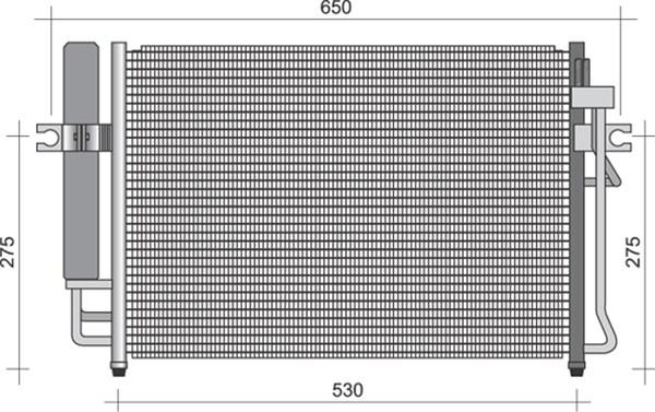 Magneti Marelli 350203356000 - Condenser, air conditioning autospares.lv