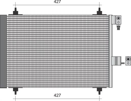 Magneti Marelli 350203365000 - Condenser, air conditioning autospares.lv