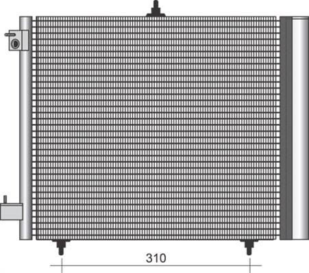 Magneti Marelli 350203384000 - Condenser, air conditioning autospares.lv