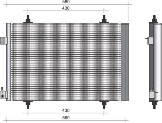 Magneti Marelli 350203382000 - Condenser, air conditioning autospares.lv