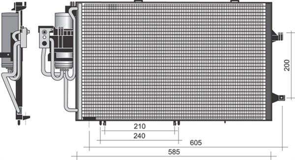 Magneti Marelli 350203371000 - Condenser, air conditioning autospares.lv