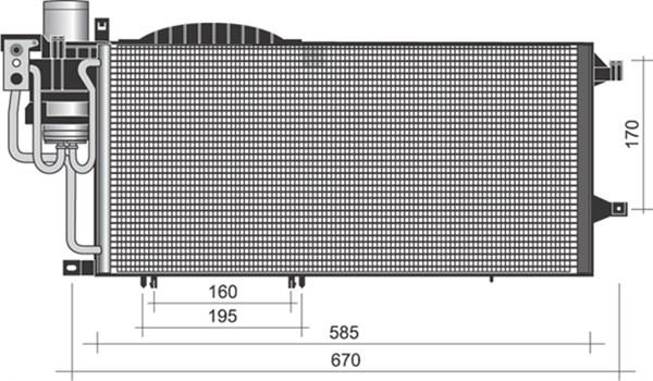 Magneti Marelli 350203373000 - Condenser, air conditioning autospares.lv