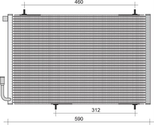 Magneti Marelli 350203254000 - Condenser, air conditioning autospares.lv