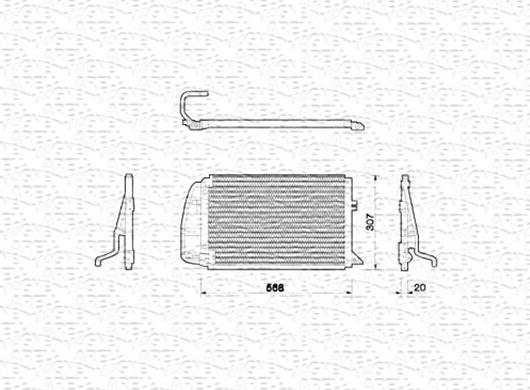 Magneti Marelli 350203205000 - Condenser, air conditioning autospares.lv