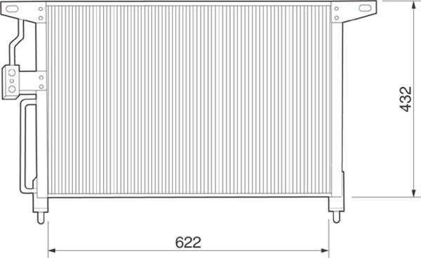 Magneti Marelli 350203219000 - Condenser, air conditioning autospares.lv