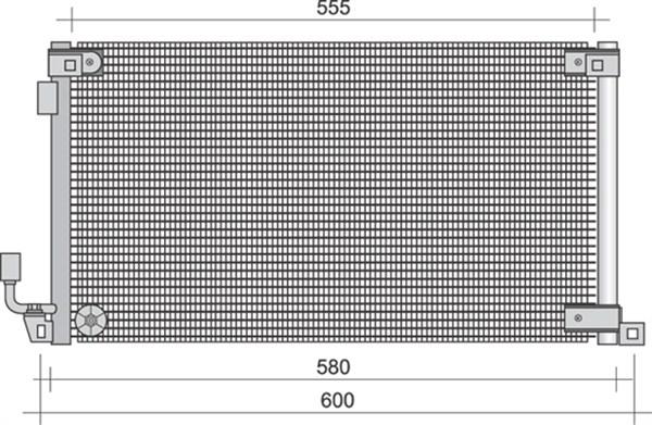 Magneti Marelli 350203285000 - Condenser, air conditioning autospares.lv