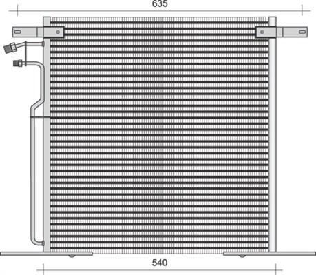 Magneti Marelli 350203283000 - Condenser, air conditioning autospares.lv