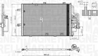 Magneti Marelli 350203770000 - Condenser, air conditioning autospares.lv