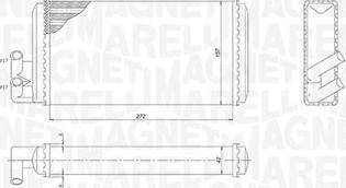 Magneti Marelli 350218403000 - Heat Exchanger, interior heating autospares.lv
