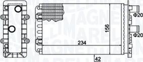 Magneti Marelli 350218475000 - Heat Exchanger, interior heating autospares.lv