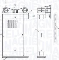 Magneti Marelli 350218472000 - Heat Exchanger, interior heating autospares.lv