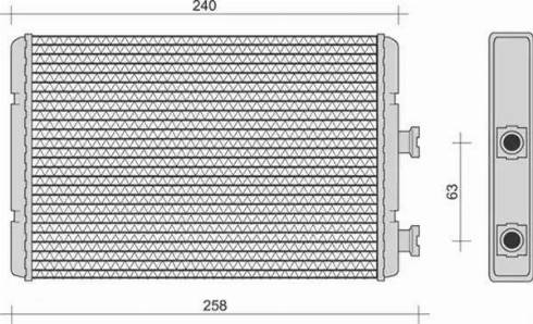 Magneti Marelli 350218251000 - Heat Exchanger, interior heating autospares.lv