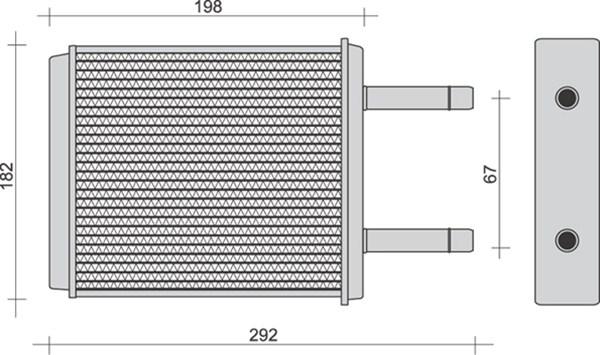 Magneti Marelli 350218272000 - Heat Exchanger, interior heating autospares.lv