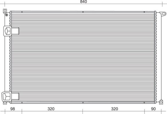 Magneti Marelli 350213993000 - Radiator, engine cooling autospares.lv