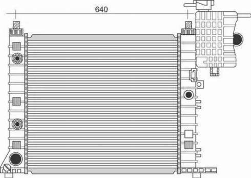 Magneti Marelli 350213944000 - Radiator, engine cooling autospares.lv