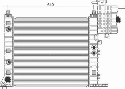 Magneti Marelli 350213945000 - Radiator, engine cooling autospares.lv