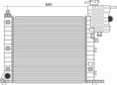 Magneti Marelli 350213948000 - Radiator, engine cooling autospares.lv