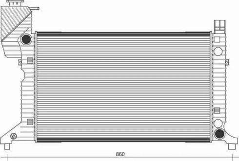 Magneti Marelli 350213943000 - Radiator, engine cooling autospares.lv