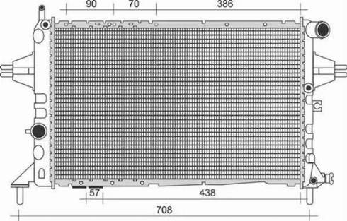 Magneti Marelli 350213959000 - Radiator, engine cooling autospares.lv