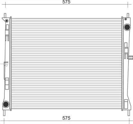 Magneti Marelli 350213957000 - Radiator, engine cooling autospares.lv