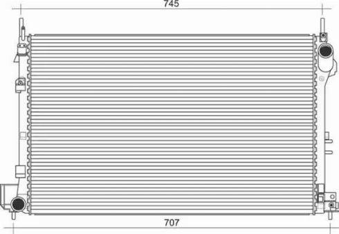 Magneti Marelli 350213969000 - Radiator, engine cooling autospares.lv