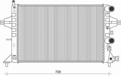 Magneti Marelli 350213963000 - Radiator, engine cooling autospares.lv