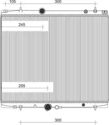 Magneti Marelli 350213903000 - Radiator, engine cooling autospares.lv