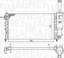 Magneti Marelli 350213902000 - Radiator, engine cooling autospares.lv