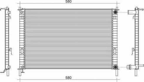 Magneti Marelli 350213914000 - Radiator, engine cooling autospares.lv