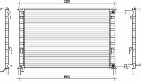 Magneti Marelli 350213916000 - Radiator, engine cooling autospares.lv