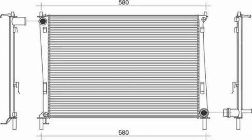 Magneti Marelli 350213913000 - Radiator, engine cooling autospares.lv