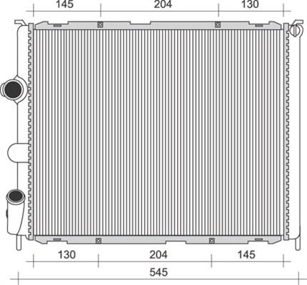 Magneti Marelli 350213989000 - Radiator, engine cooling autospares.lv