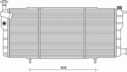 Magneti Marelli 350213984000 - Radiator, engine cooling autospares.lv