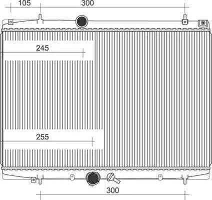 Magneti Marelli 350213985000 - Radiator, engine cooling autospares.lv