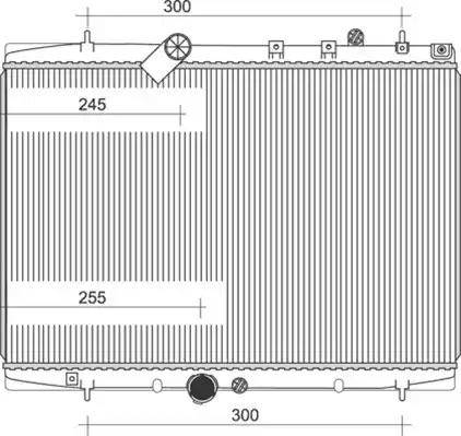 Magneti Marelli 350213986000 - Radiator, engine cooling autospares.lv