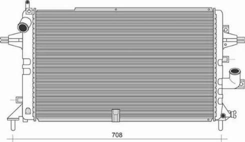 Magneti Marelli 350213980000 - Radiator, engine cooling autospares.lv